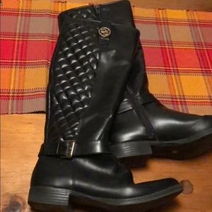 Black tall boots
